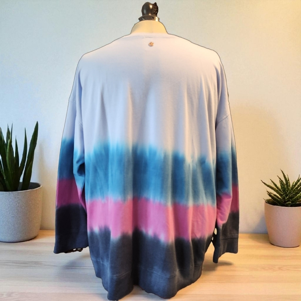 Livi Active Blue and Pink Tie-Dye Sweatshirt - Picture 4 of 8